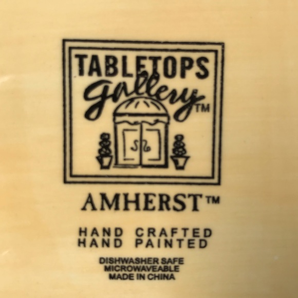 Set Of 2 Tabletops Unlimited “Amherst” Square Dinner Plates 10.5” - Picture 6 of 7